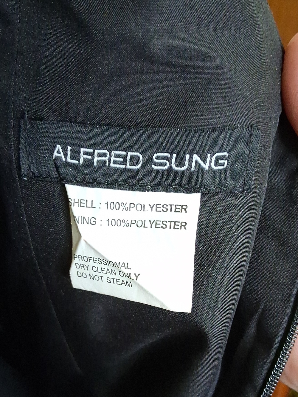 ALFRED SUNG Black Cap-Sleeve Maxi Gown D569 - Picture 6 of 8